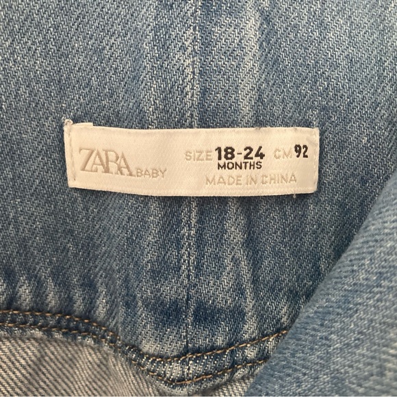 Zara Baby denim shortalls, 18-24 months - Picture 6 of 8